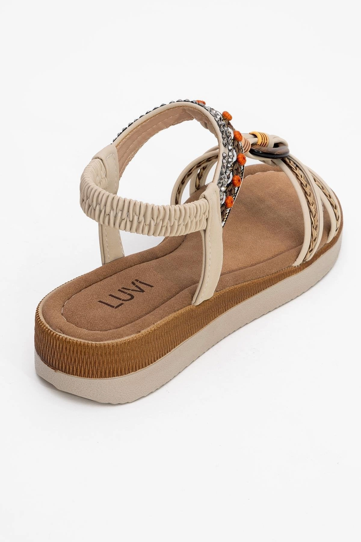 Espadrille Flat Sandals CHER Braided Strap Sandal (Women)