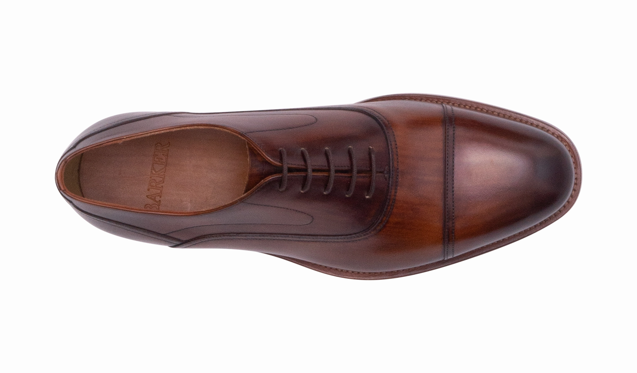 Cherwell-Hand Brushed Brown Grand  Stitchlite Wingtip Oxfords