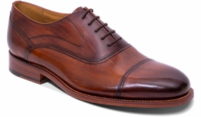 Cherwell-Hand Brushed Brown Lower East Side Oxfords