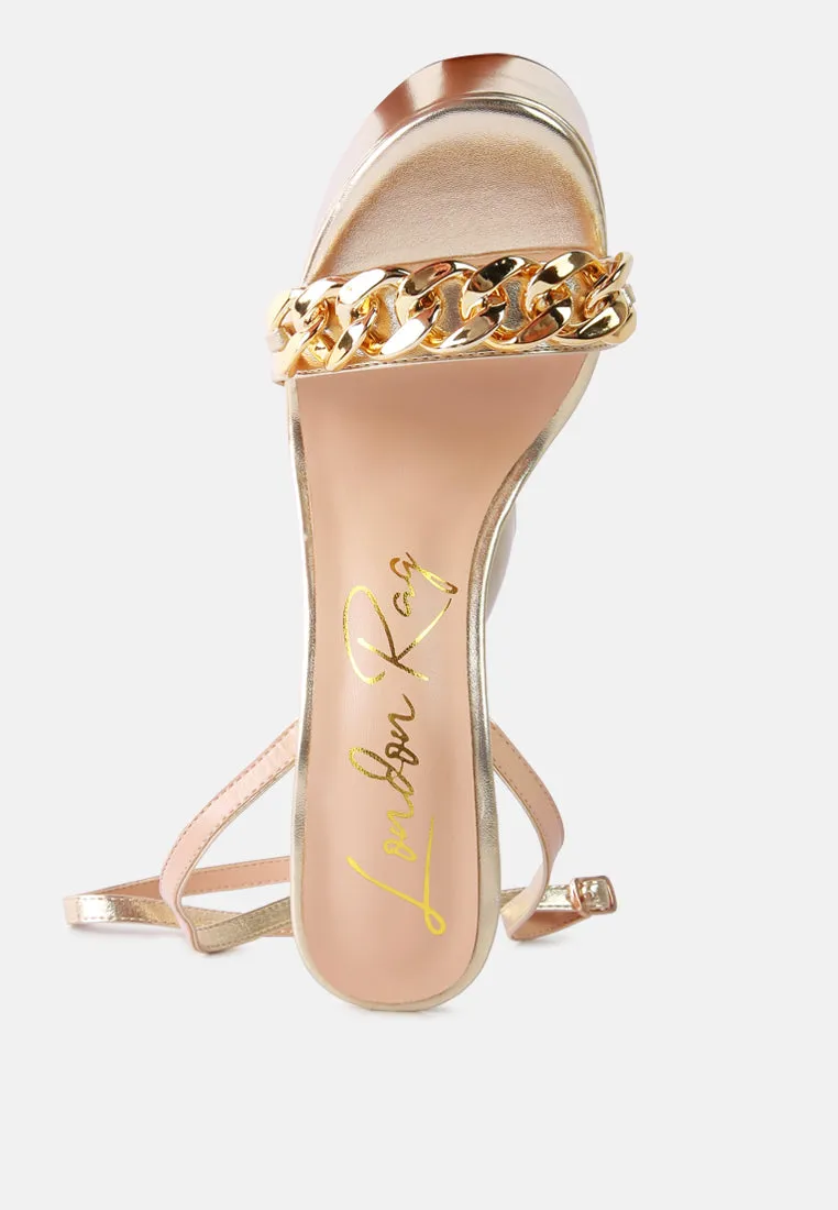 big bash metallic high platform chunky sandals Porn With Sandals