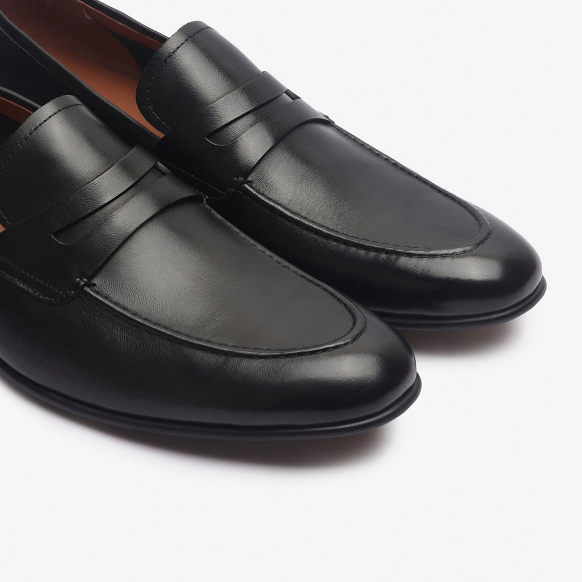 Monolith Brushed Leather Loafers Kenny Premium Leather Penny Loafers