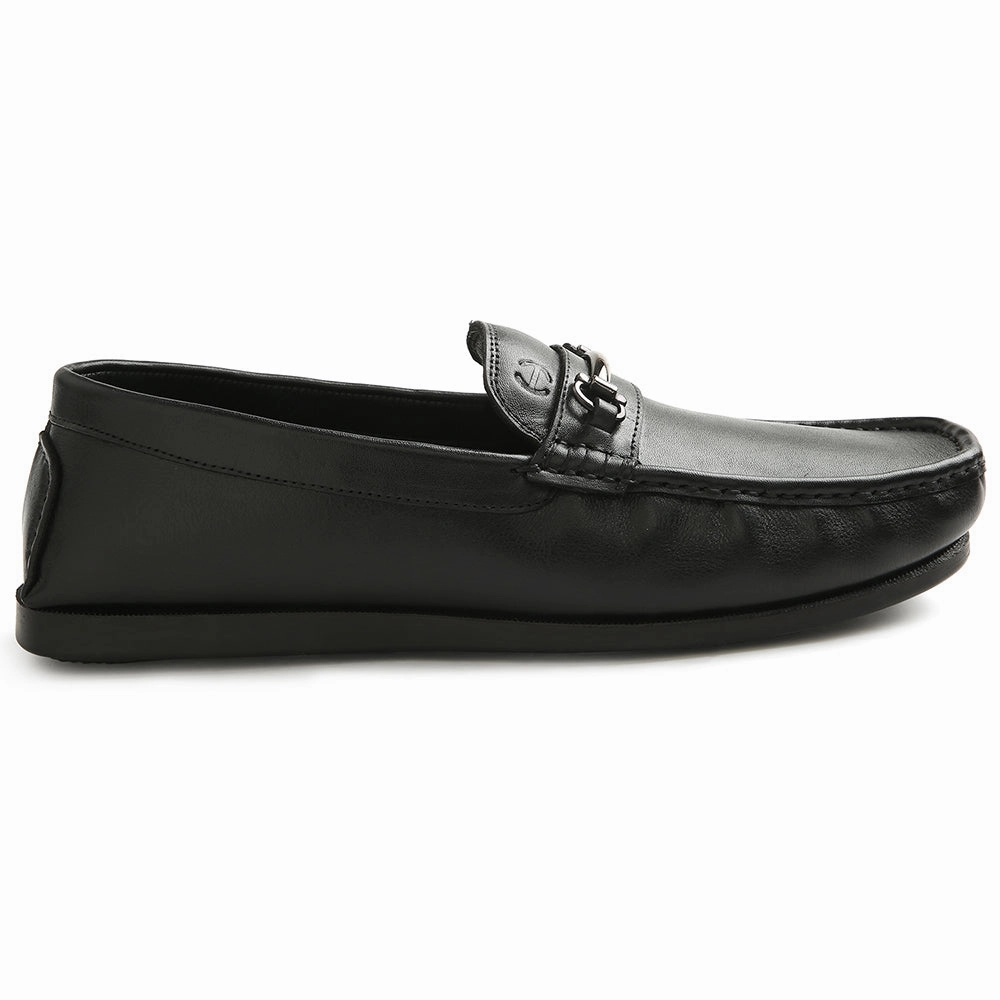 Healers Black Casual Loafers For Men S201-01 By Liberty Beefroll Penny Loafers