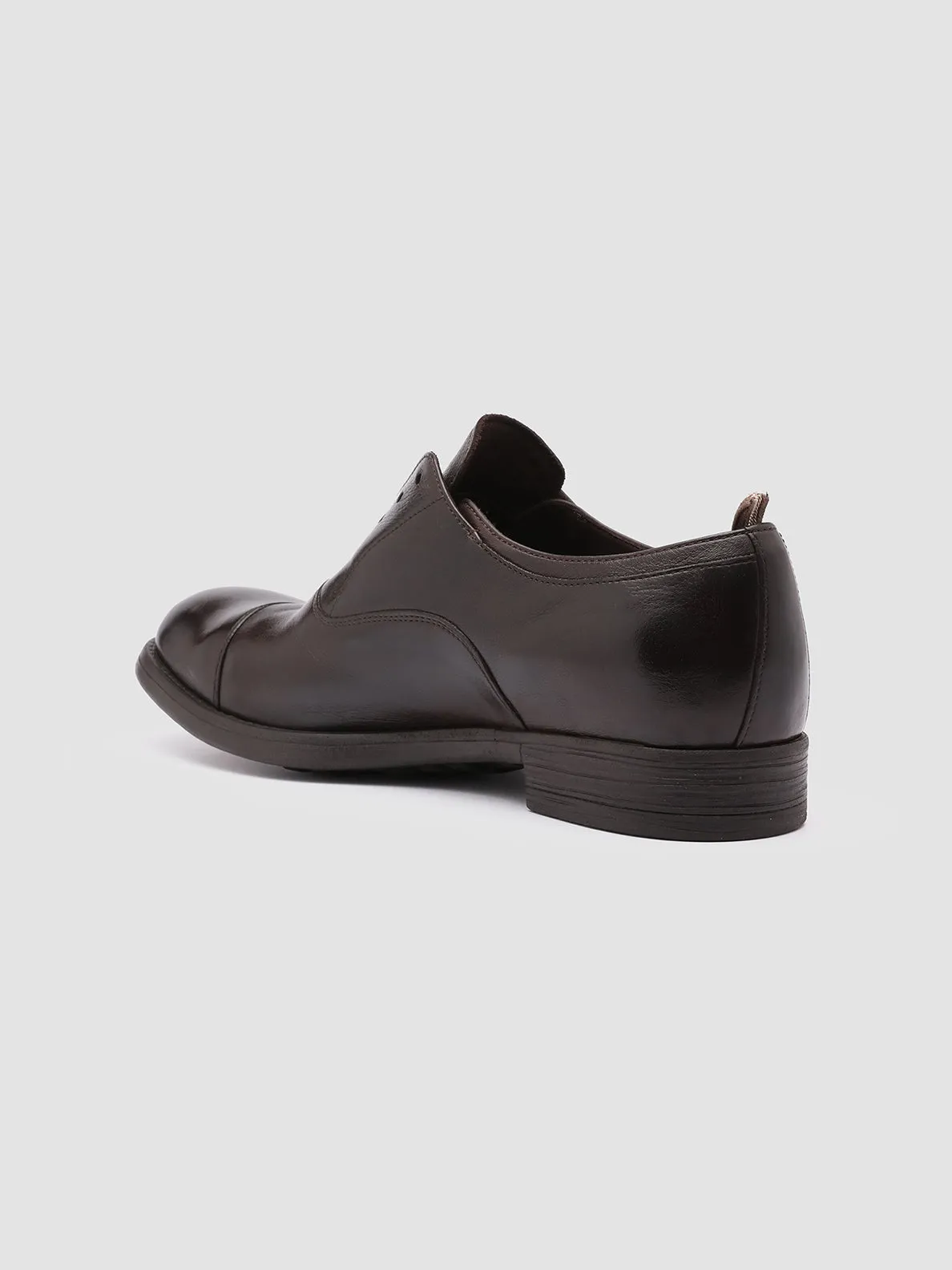 Grand  Pratt Cap-toe Oxfords CHRONICLE 003 - Dark Brown Leather Oxford Shoes