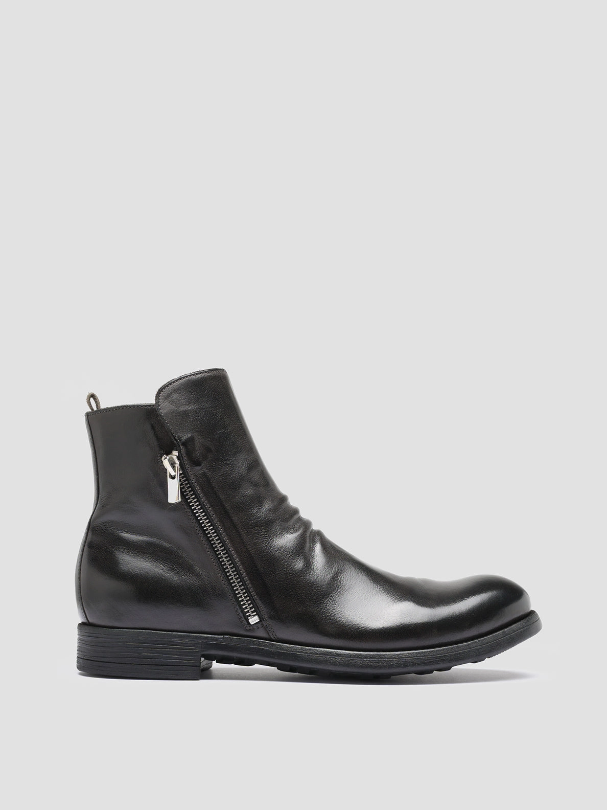 Hunter Tall Rain Boots CHRONICLE 042 - Grey Leather Ankle Boots