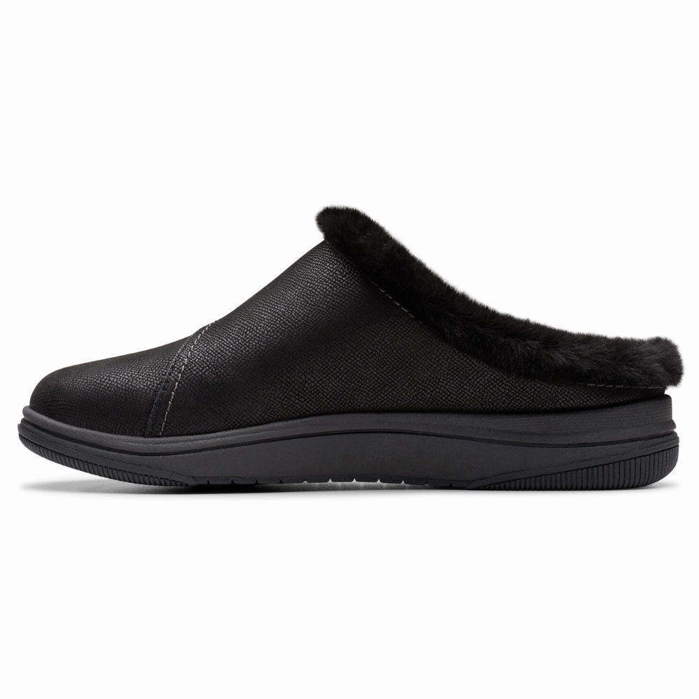 Clarks Breeze Myth Black Clog (Women's) Images Of Ballet Slippers