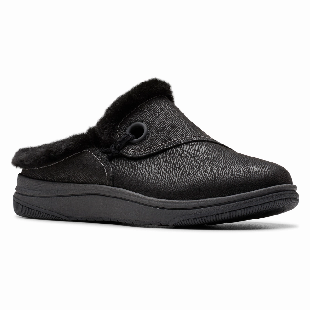Adda Slippers Clarks Breeze Myth Black Clog (Women's)