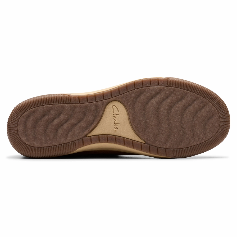 Sherpa Slides Clarks Breeze Myth Dark Tan Clog (Women's)