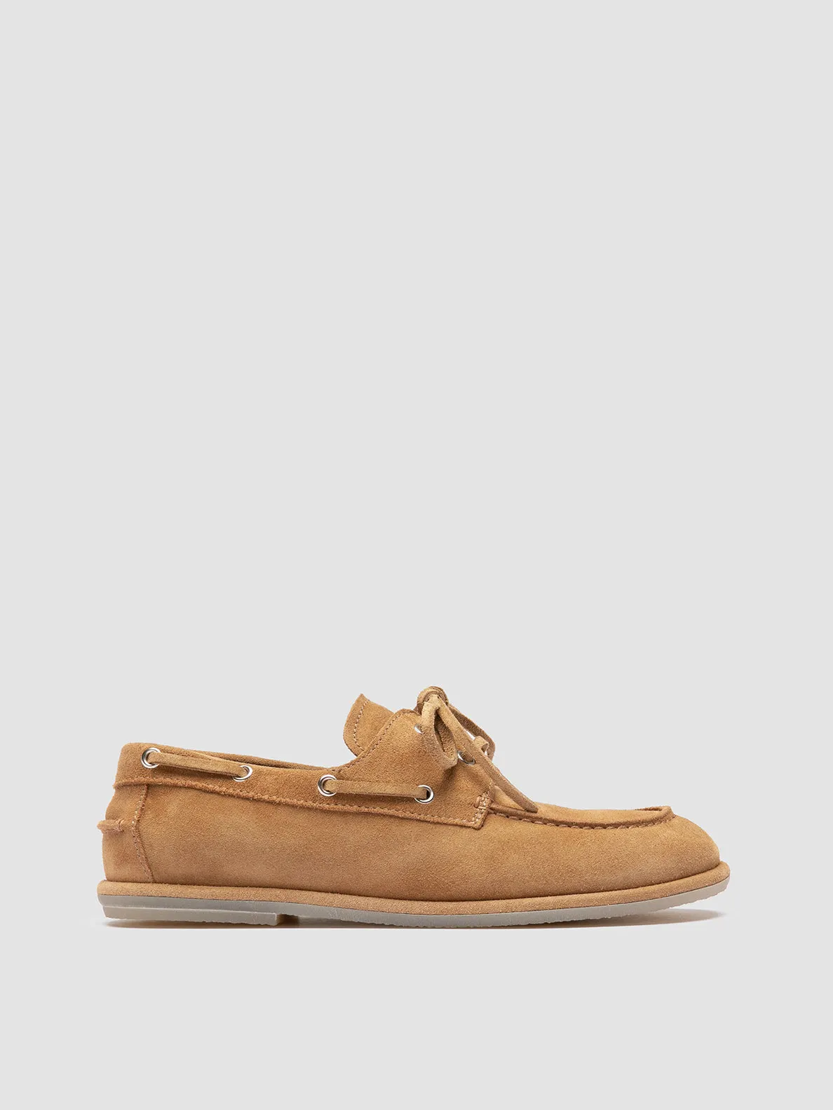 LOVE 101 - Camel Suede Boat Shoes Above The Ground Loafers