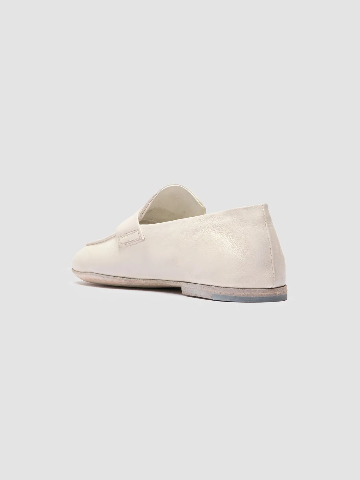 BLAIR DD 001 - White Leather Penny Loafers Dsw Shoes Loafers