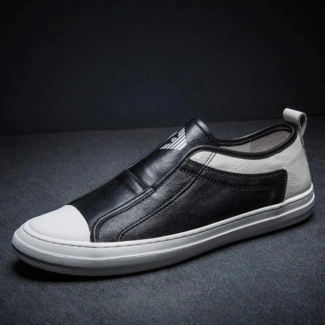 Split Toe Loafers Mikee Slip-On Leather Sneakers