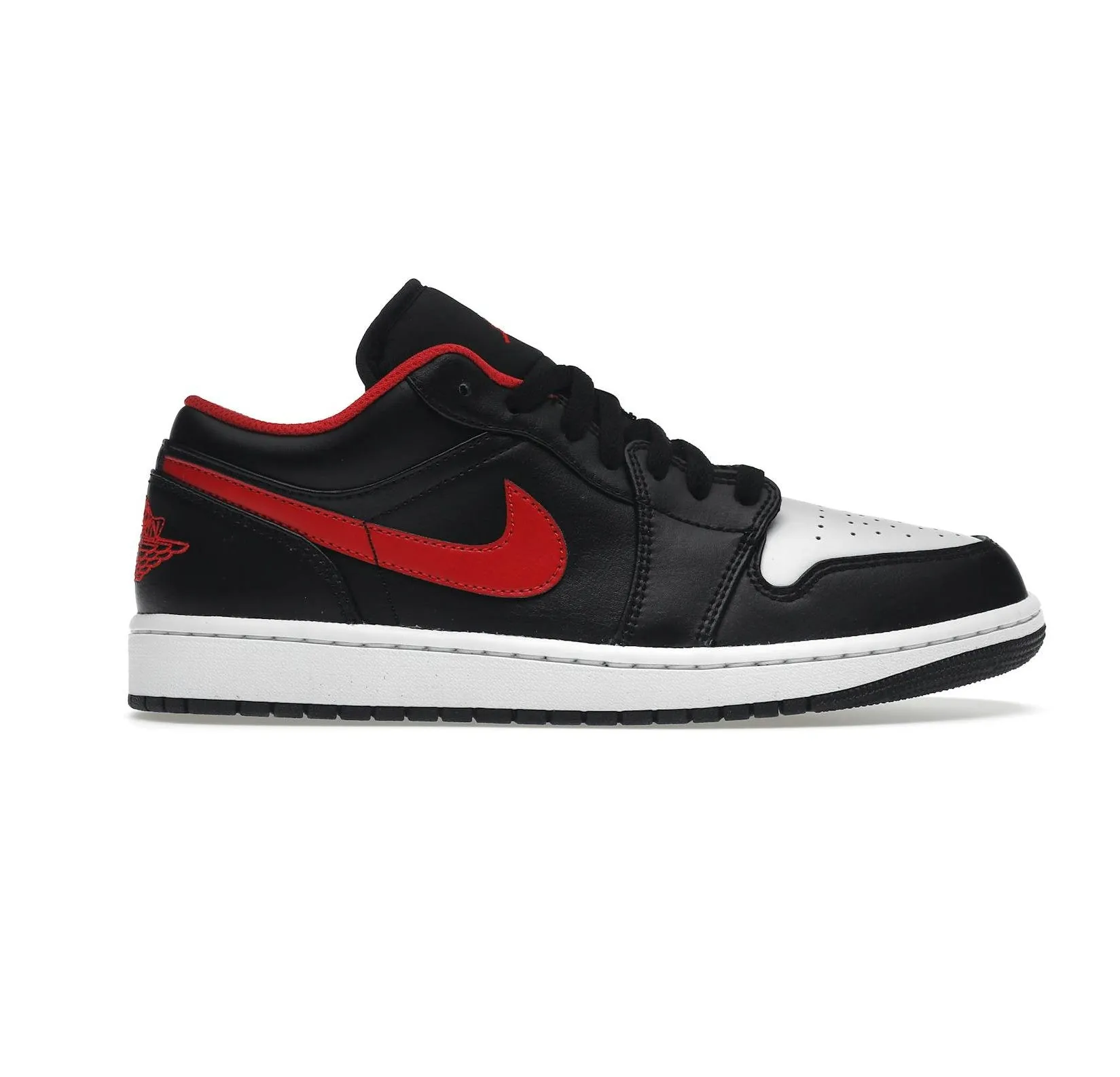 Nike Men's Air Jordan 1 Low Shoes - Black / Fire Red / White Nike Lebron Nxxt Gen Ampd Basketball Shoes