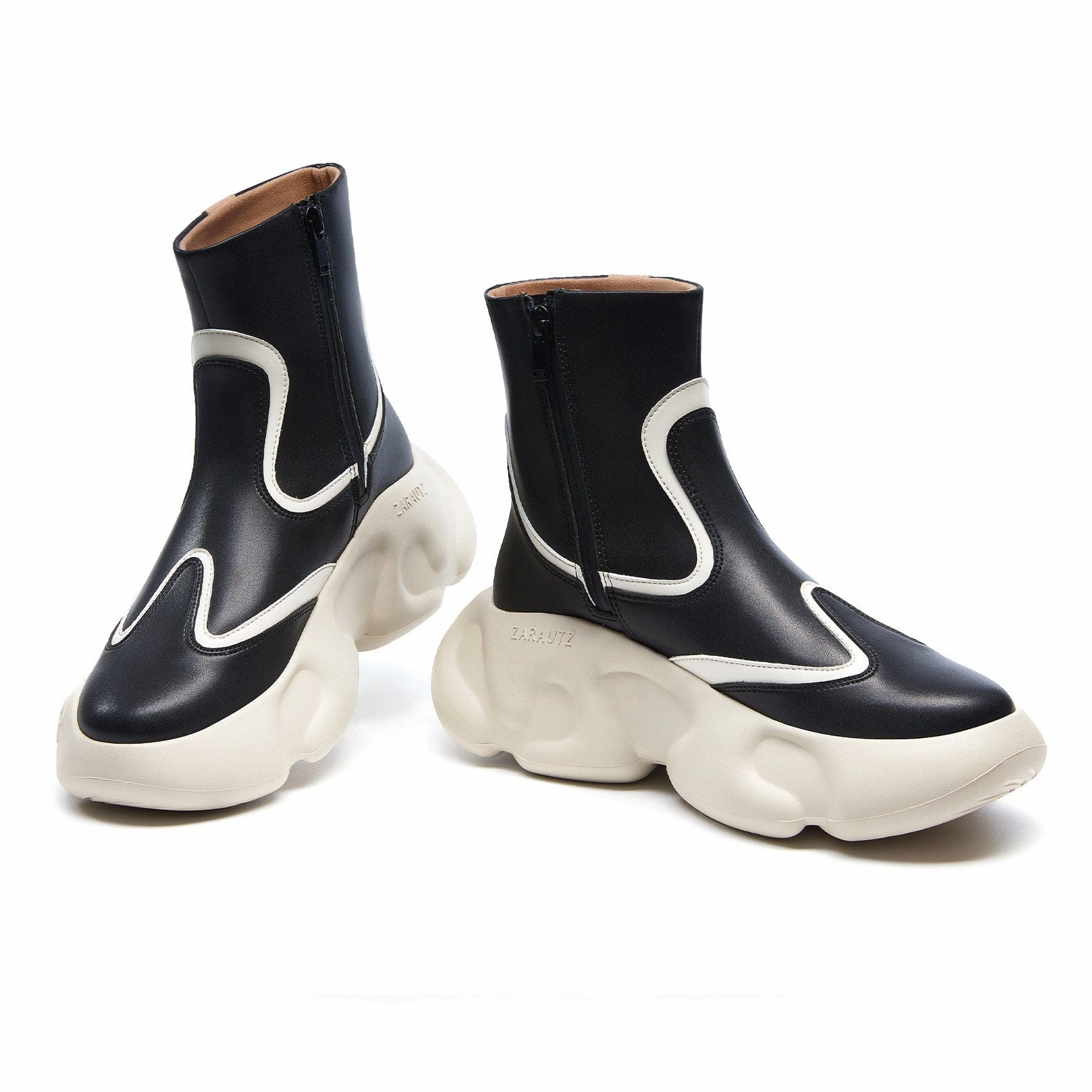 Straight Black Zarautz V Women Fur Moon Boots