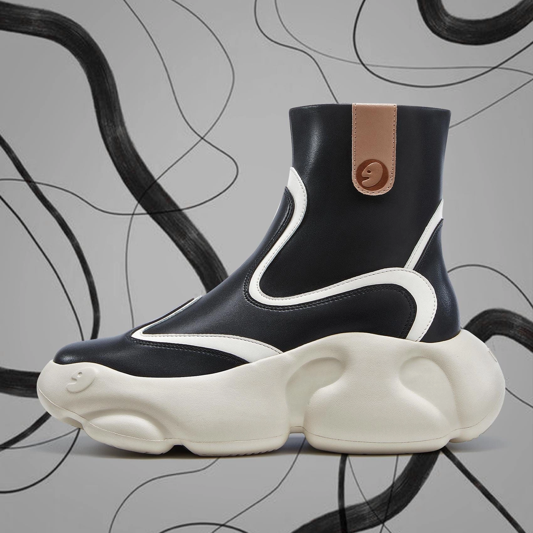 Straight Black Zarautz V Women Vegan Cowgirl Boots