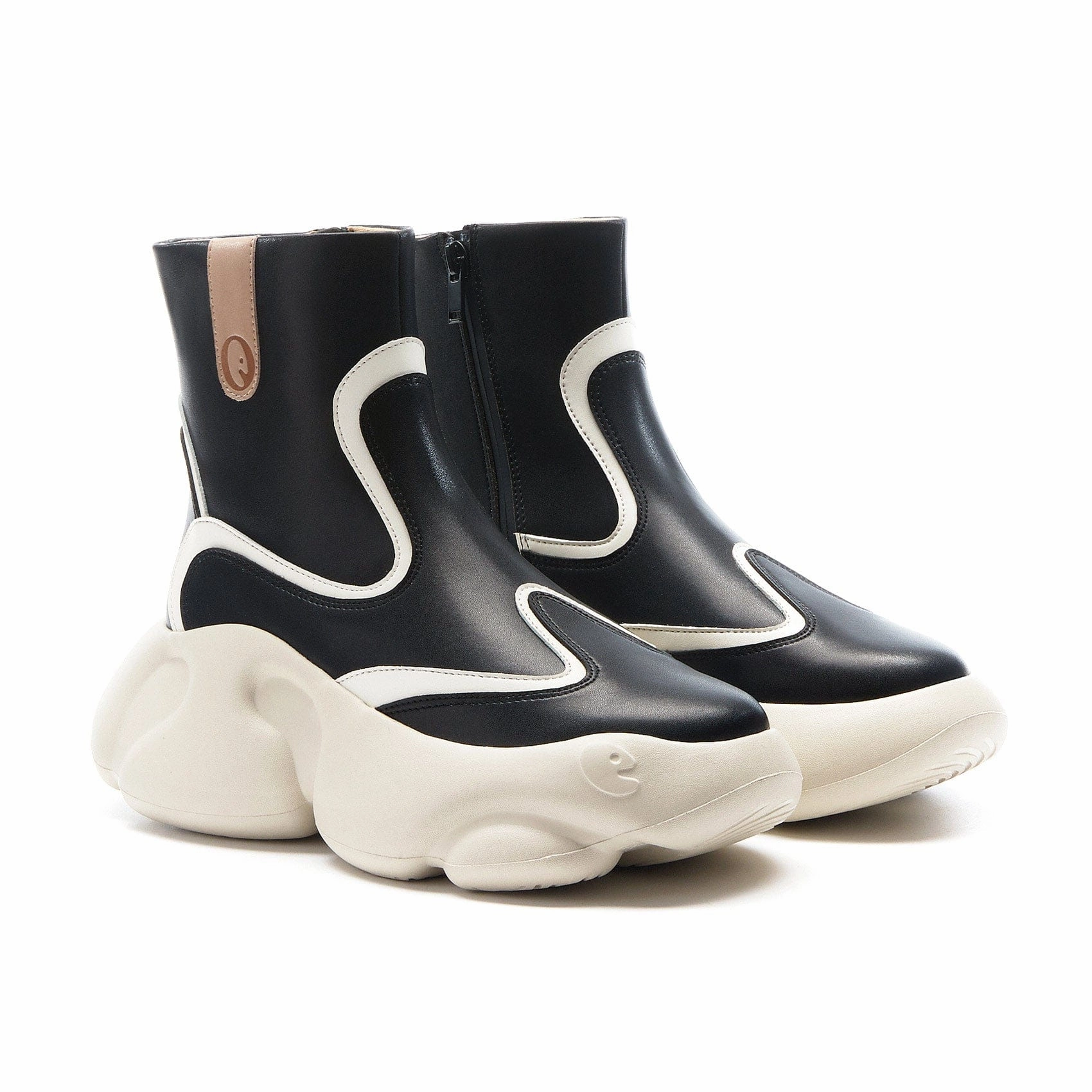 Straight Black Zarautz V Women Dress With Boots