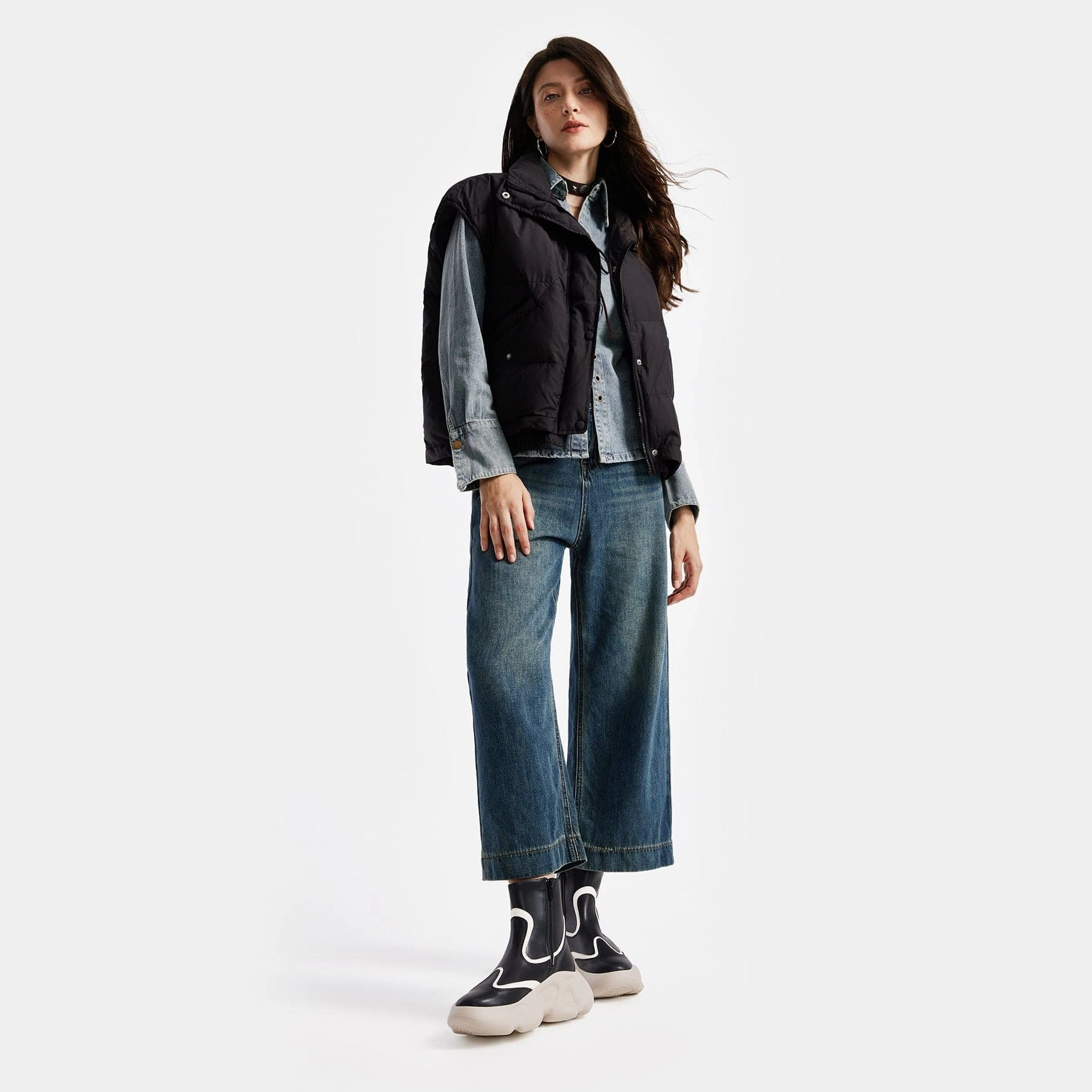 London Rag Boots Straight Black Zarautz V Women