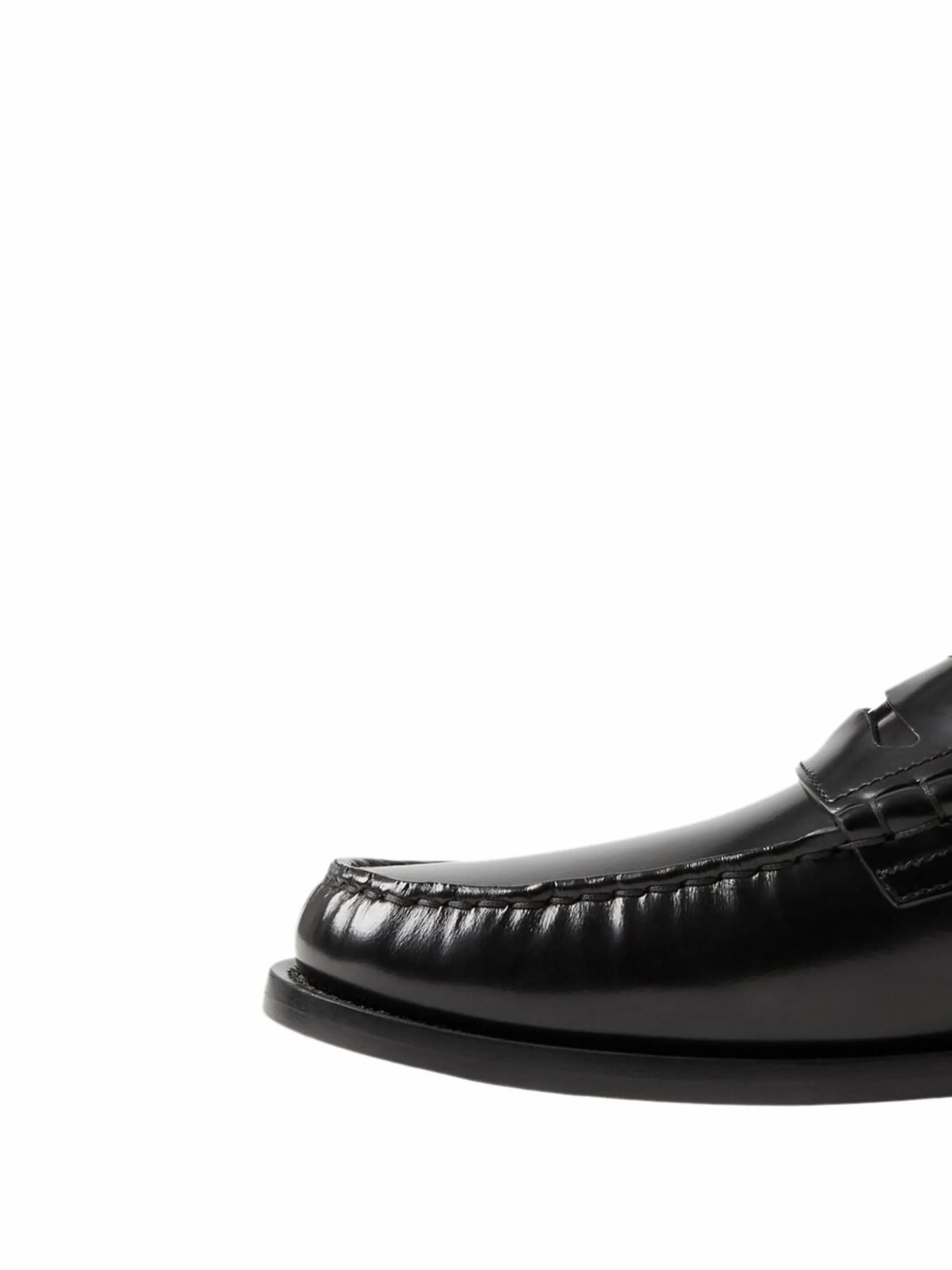 Alexander Wang Carter Loafers coin-detailing logo-debossed leather penny loafers