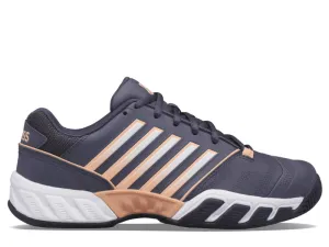 K-Swiss Bigshot Light 4 Ladies Tennis Shoe (Graystone/Peach) Tennis Shoes With Shock Absorbers