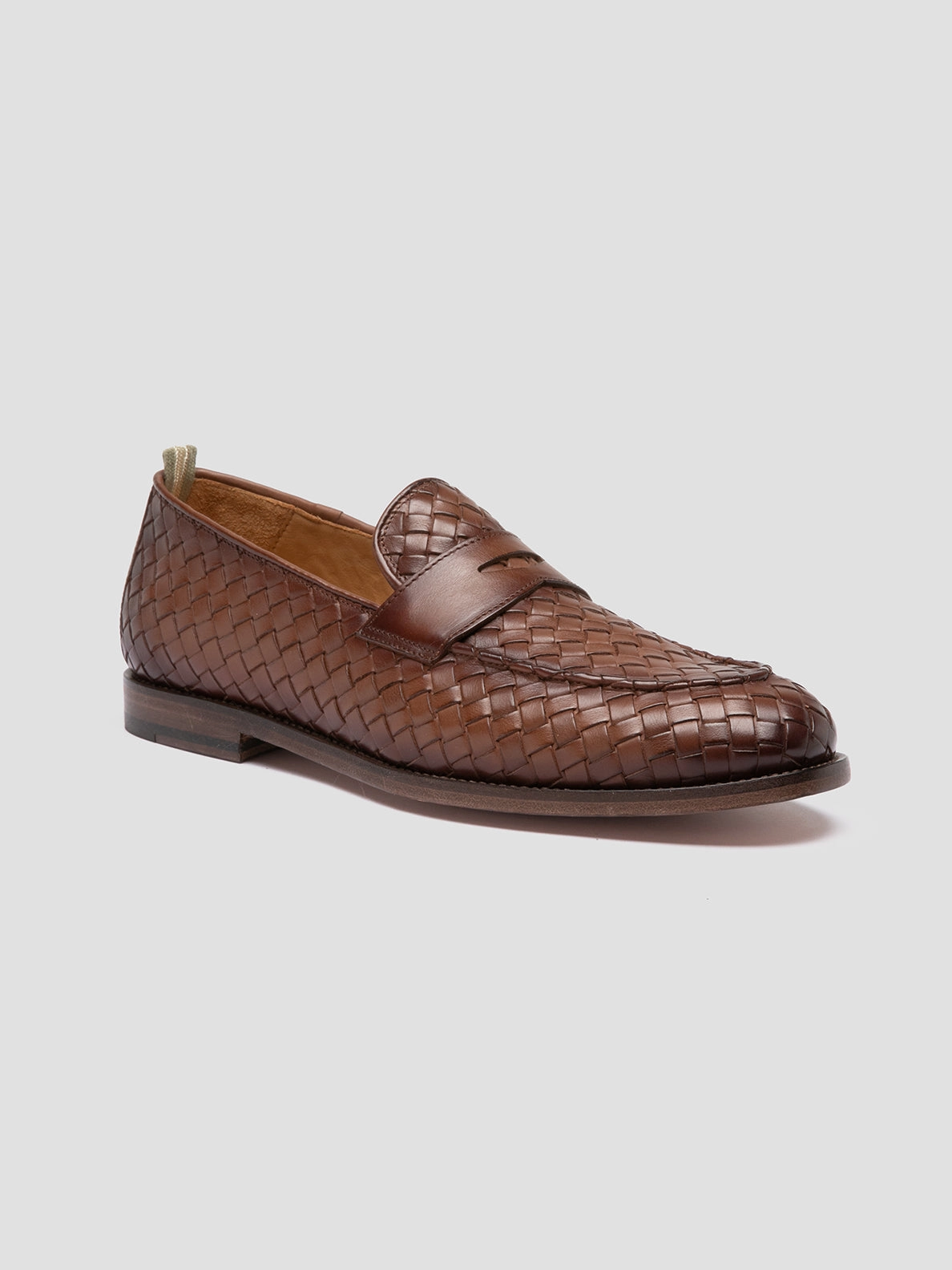 Loafers Leather Brown OPERA 003 - Brown Leather Penny Loafers