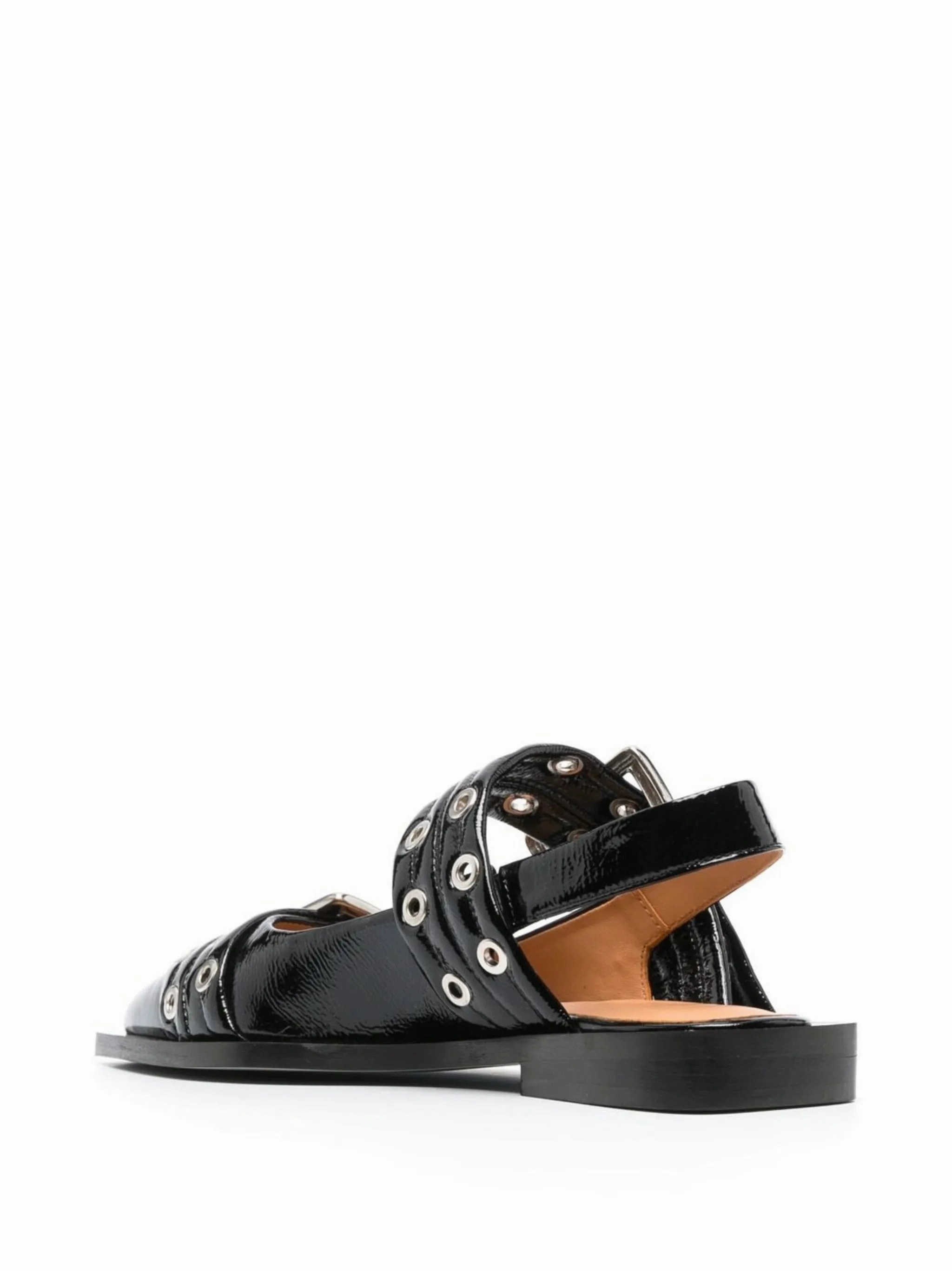 2018 Flat Shoes 20mm eyelet-detail leather ballerinas