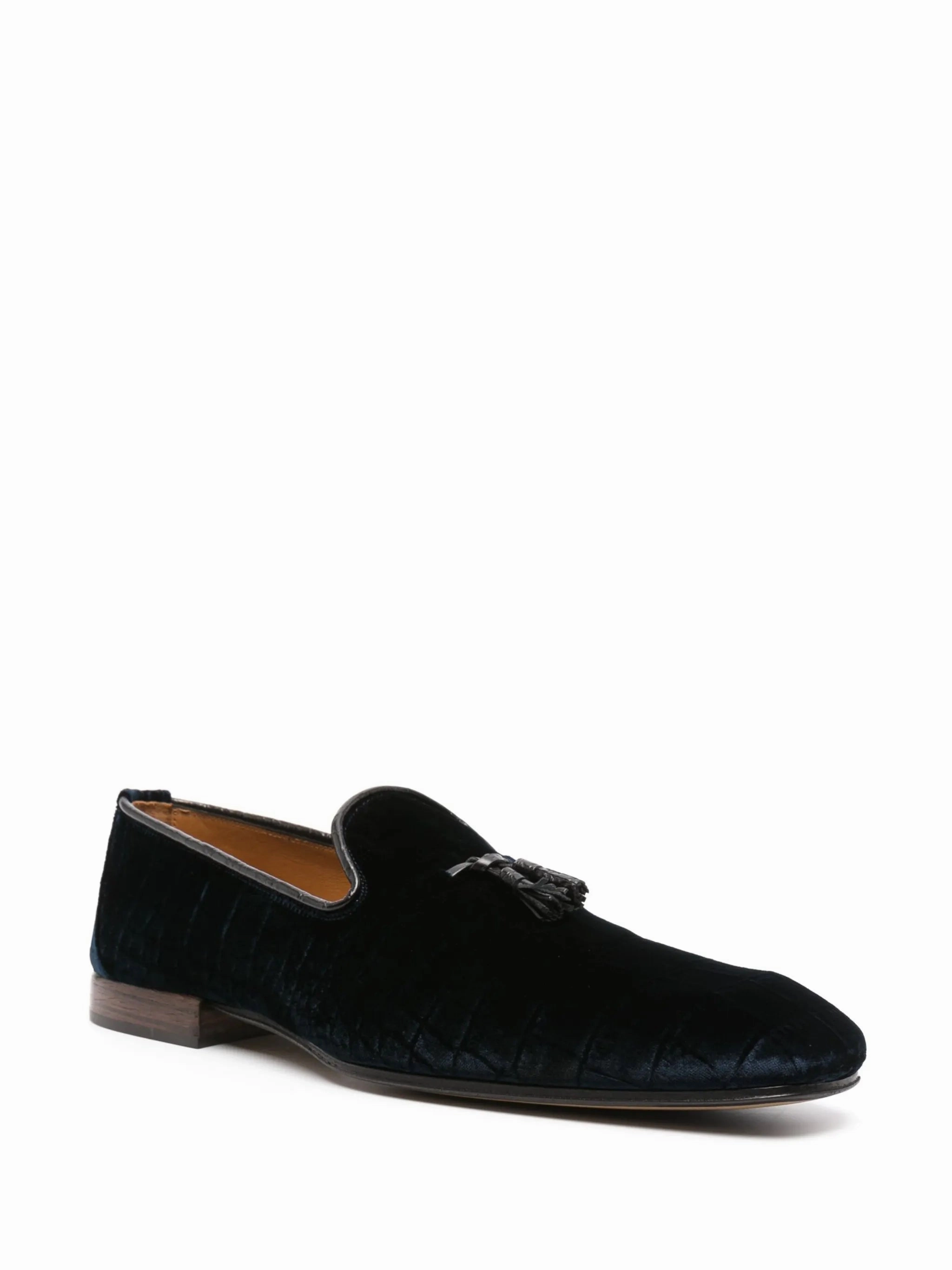 Slacks With Loafers Baily square-toe velvet loafers