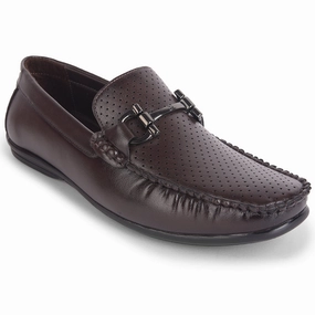Fortune Brown Casual Loafers For Men HML-10E By Liberty Belgian Loafers