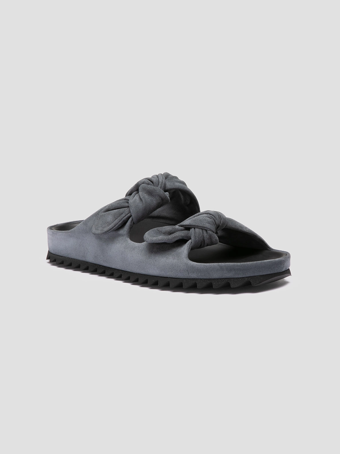 PELAGIE 021 - Blue Suede Slide Sandals Sandals Jamaiza