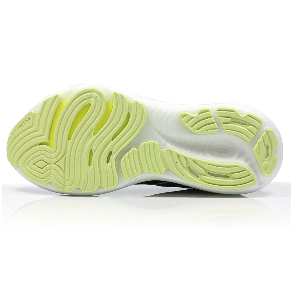 Brooks Glycerin 22 Men's Running Shoe - Black/Cobalt/Neo Yellow Arch Support Insoles For Running Shoes