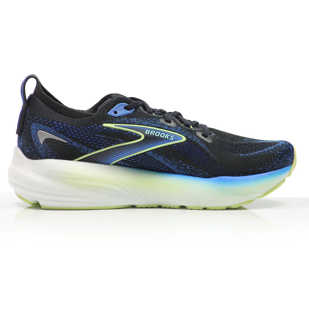 Best Tennis Shoes Running Brooks Glycerin 22 Men's Running Shoe - Black/Cobalt/Neo Yellow