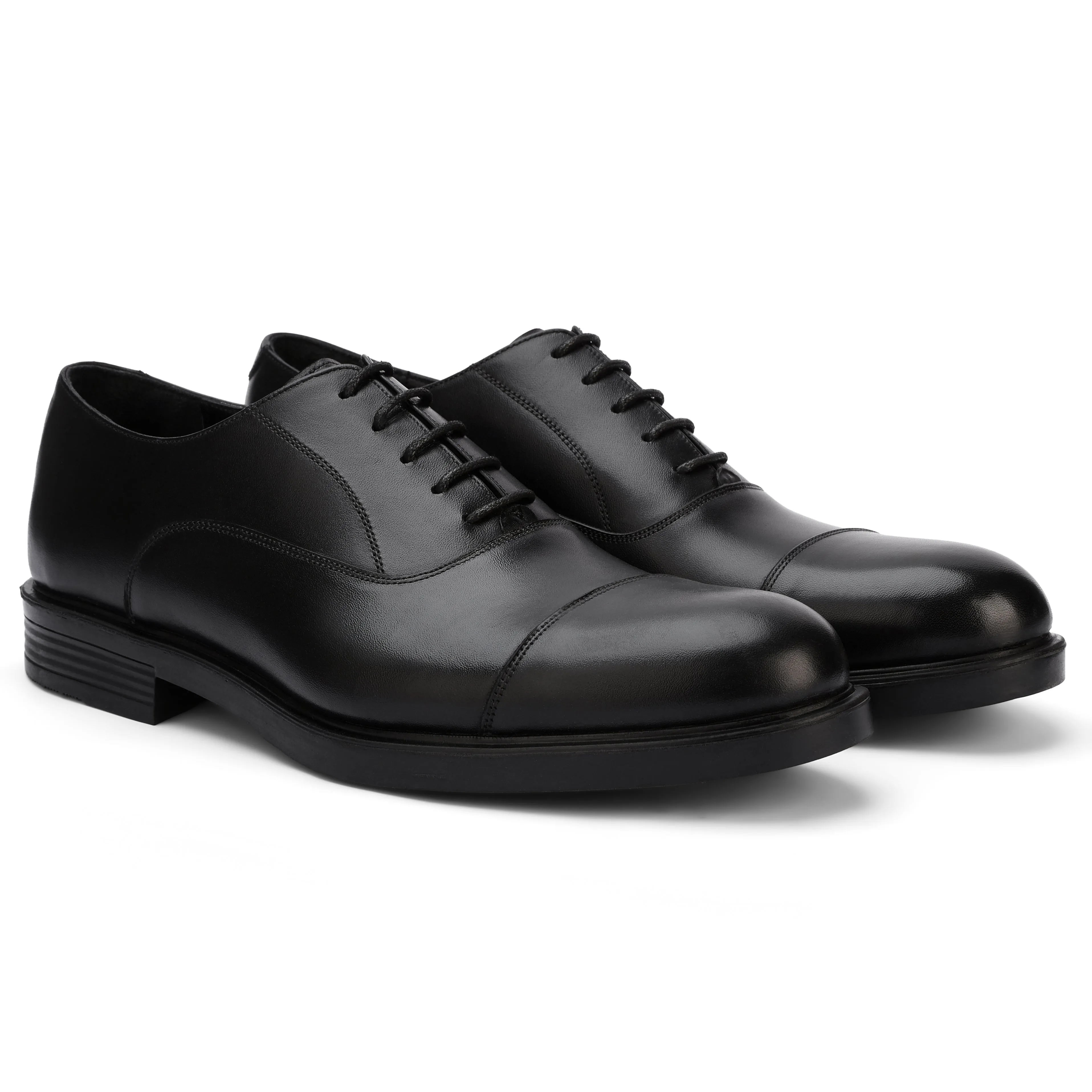 Eye Oxfords Brio Regal Black Leather Dress Shoes - Black