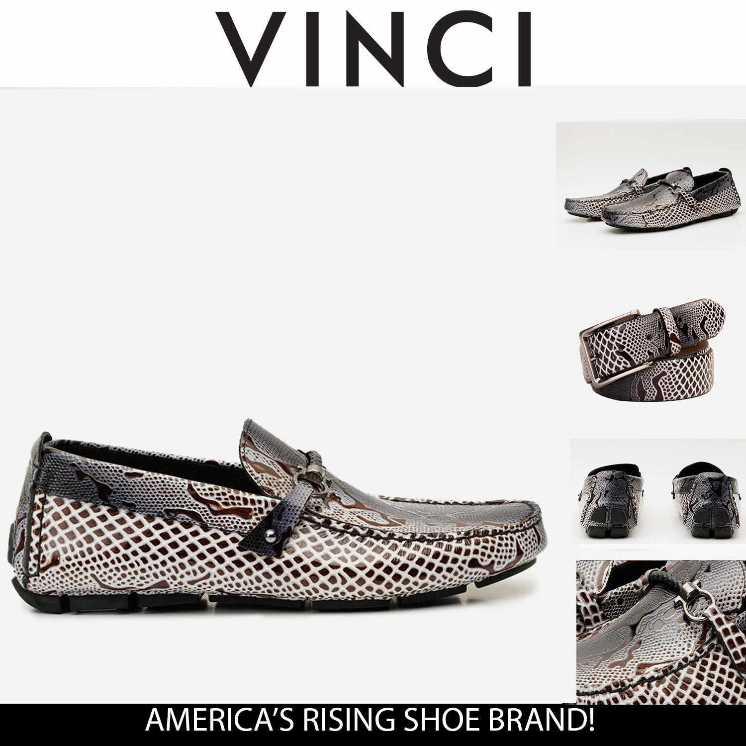 Olive Suit Loafers Bologna Black & White Bit Drive Loafer Men Shoe