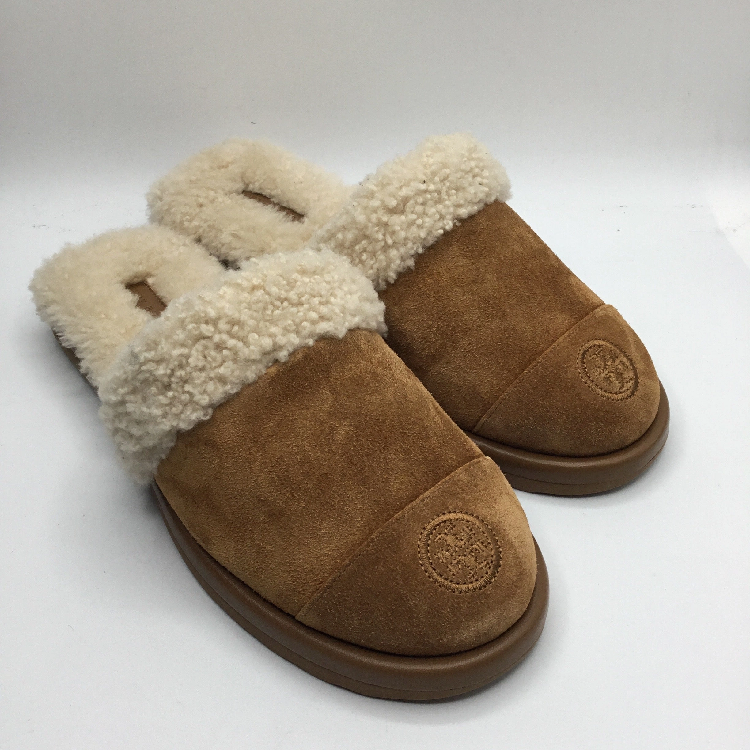 Slippers By Tory Burch In Tan, Size 8 Polo Slippers