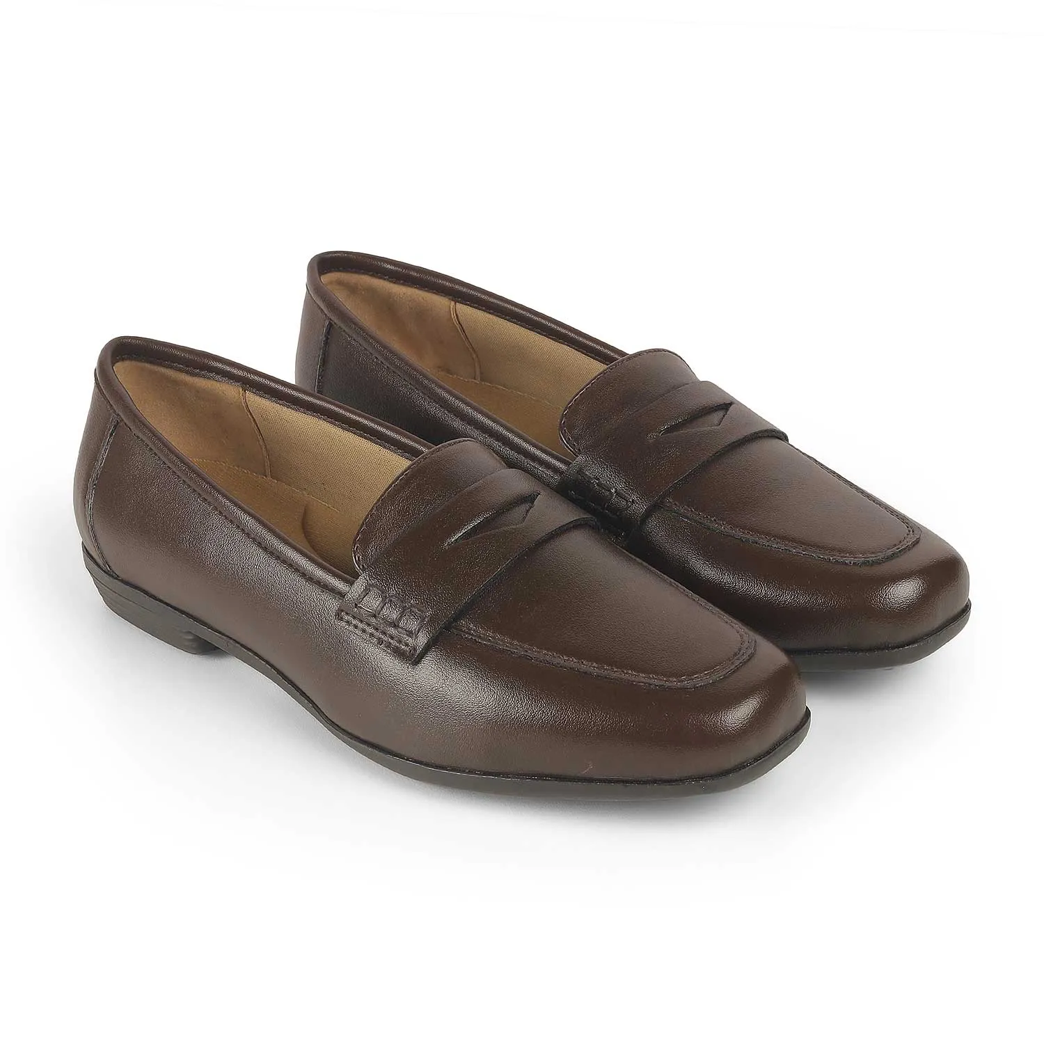 Mountain Loafers Tresmode Lolap Brown Women's Casual Loafers