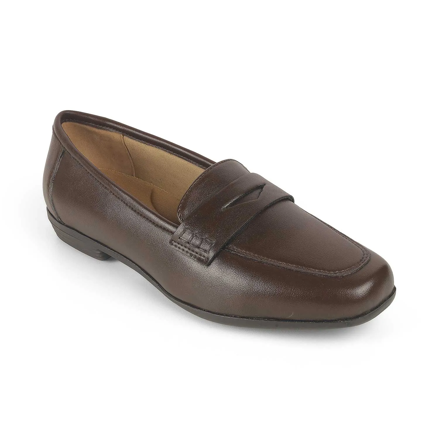 Tresmode Lolap Brown Women's Casual Loafers Platform Loafers