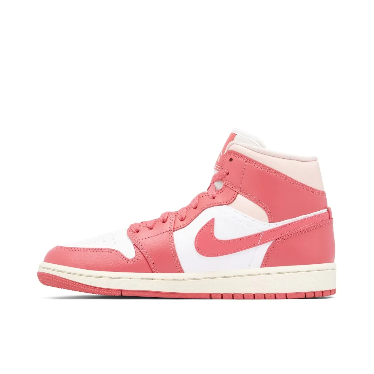 Nike Women's Jordan 1 Mid Shoes - White / Sea Coral / Sail Nike Spike Shoes