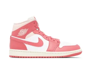 Nike Women's Jordan 1 Mid Shoes - White / Sea Coral / Sail Nike Air Monarch Dad Shoes