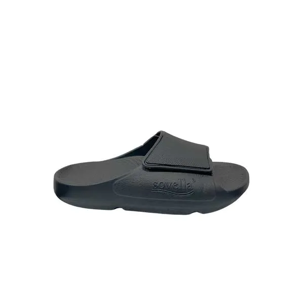 Jelly Sandals From The 90's Sovella Men's PF Velcro Slide Dark Grey