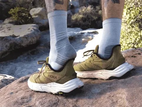 HOKA Men's Anacapa 2 Freedom Sneaker - Wheat/Oak Shoes Helena Mt