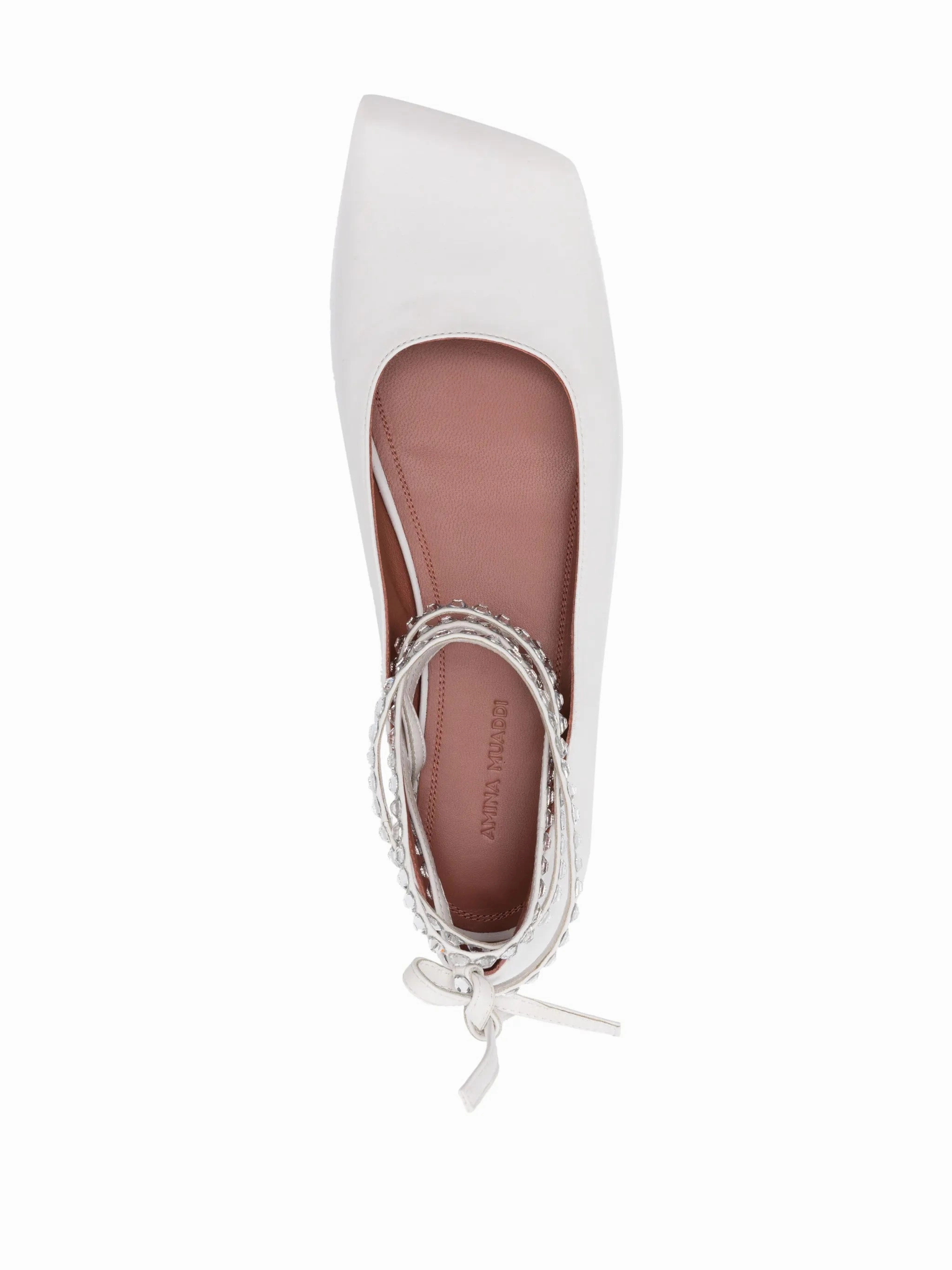 Shoes Of Prey Flats Ane embellished leather ballerina shoes