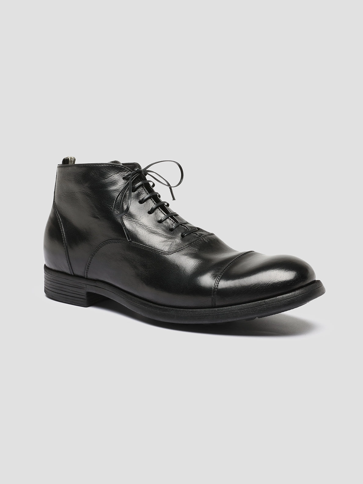 CHRONICLE 057 - Black Leather Lace Up Boots Dan Post Boots
