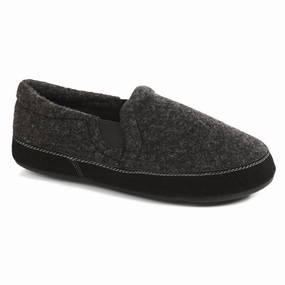 Cop Slide Video Acorn Gore Slipper Black Black Tweed (Men's)