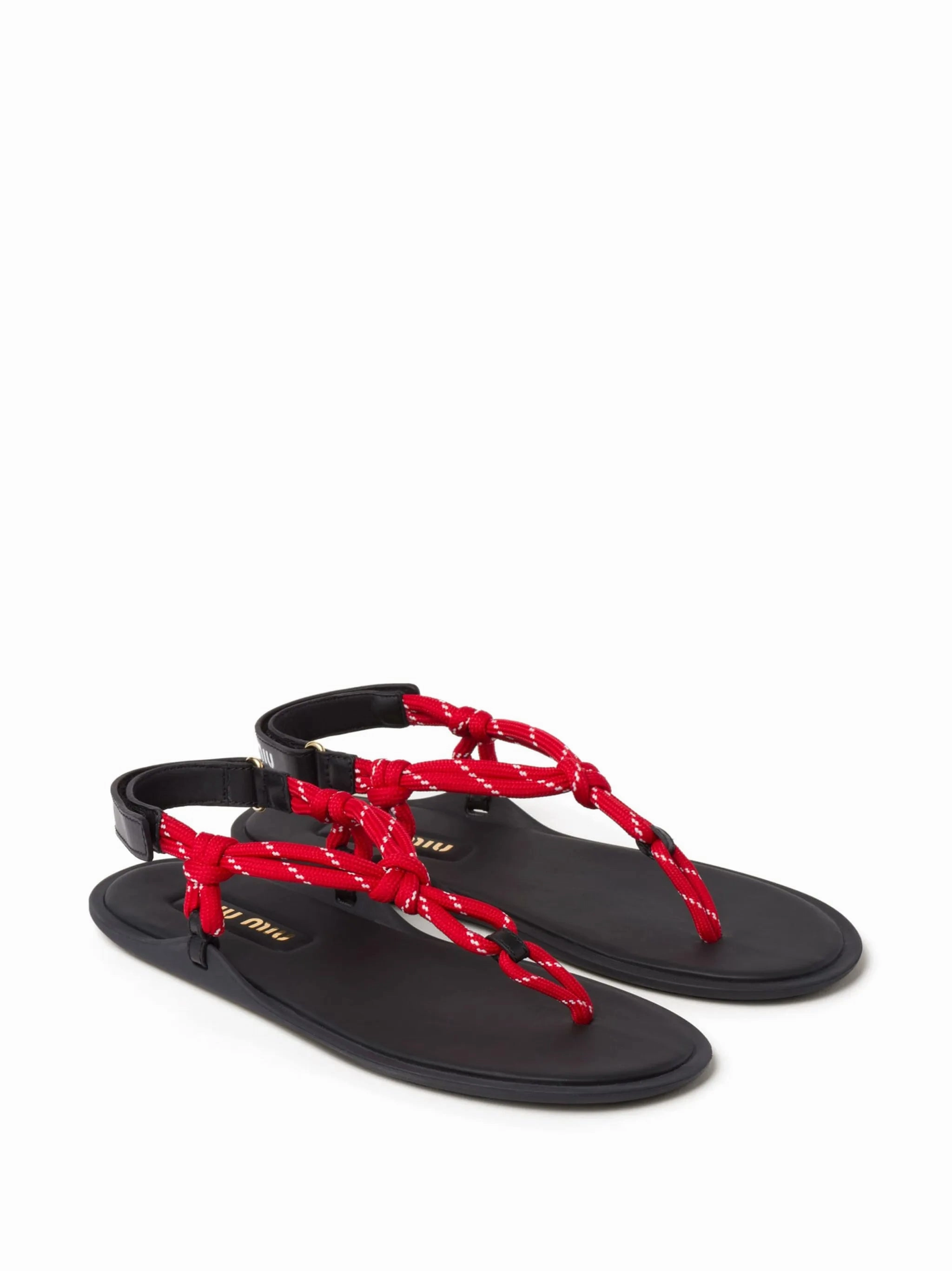 Vera Sandals cord-strap leather sandals