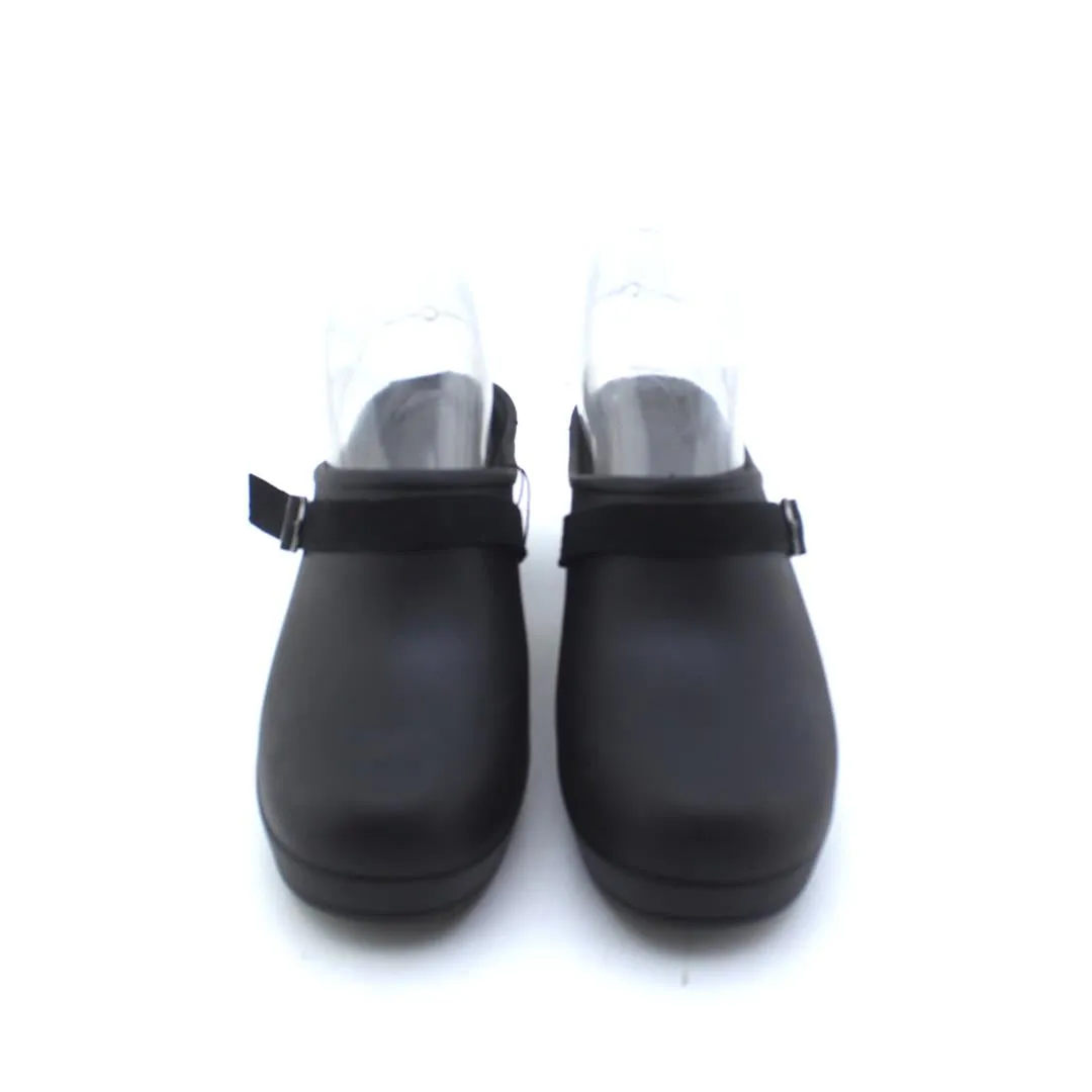 Black High Heel Boots Ankle CROCS COMFORT