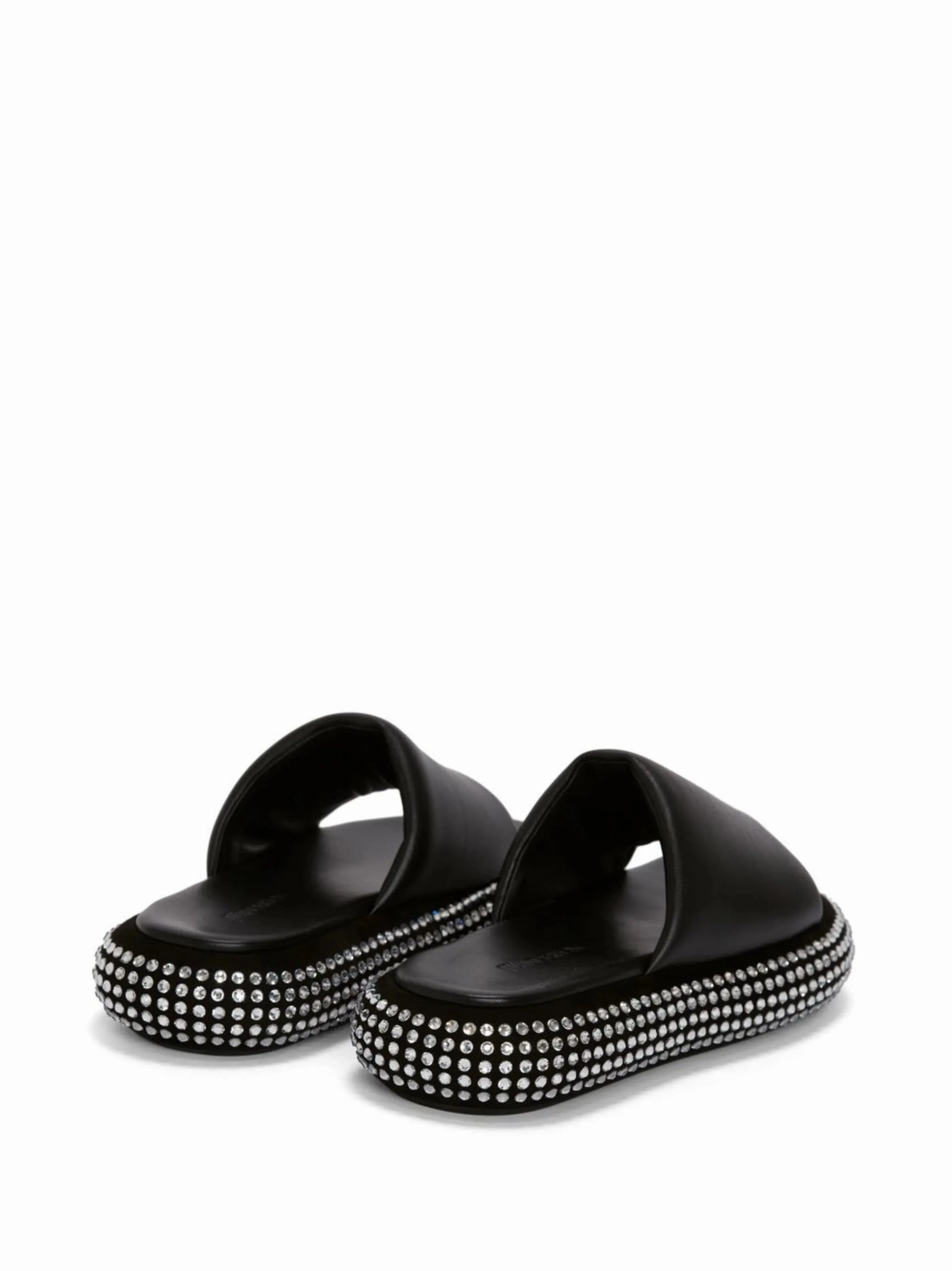 Sandals Curacao Map crystal bumper-tube platform sandals