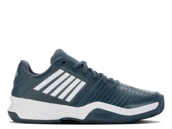 Jeans And Tennis Shoes K-Swiss Court Express HB Mens Tennis Shoes (Indian Teal/White/Aqua Splash)