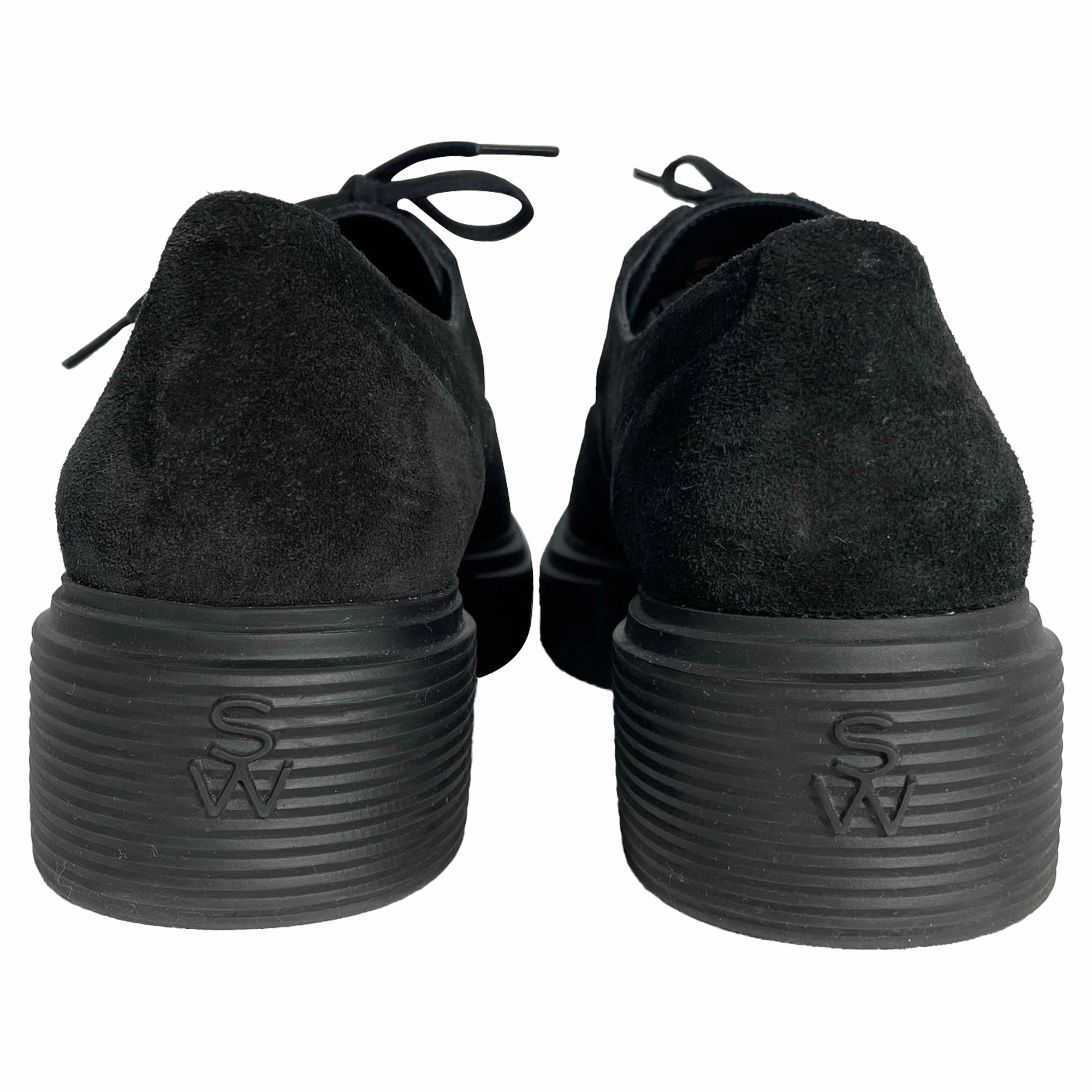 Derby Vs Oxford Shoes Stuart Weitzman Nolita Platform Oxford Shoes in Black Suede