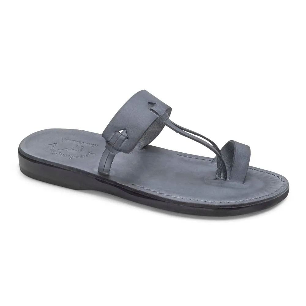Sandals That Hide Toes David - Leather Open Toe Sandal | Grey
