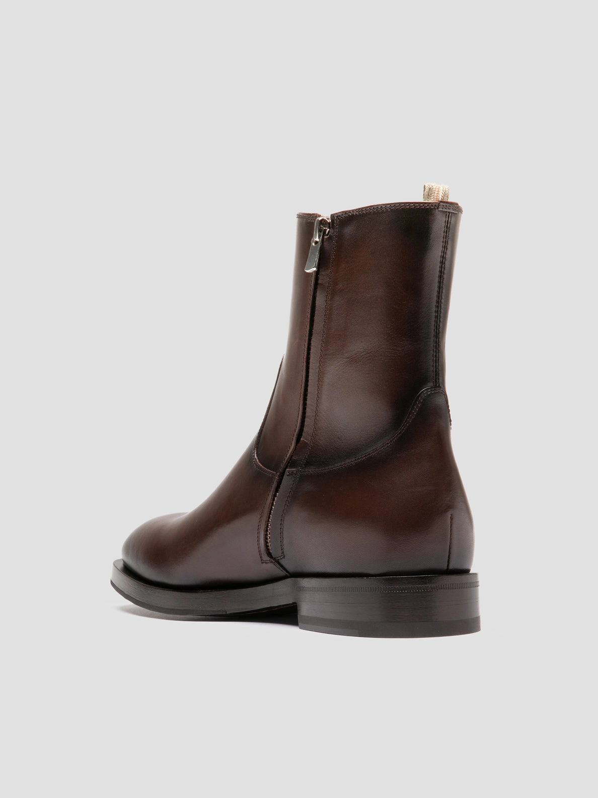 Cayman Boots ORTEGA 002 - Brown Leather Zipped Boots