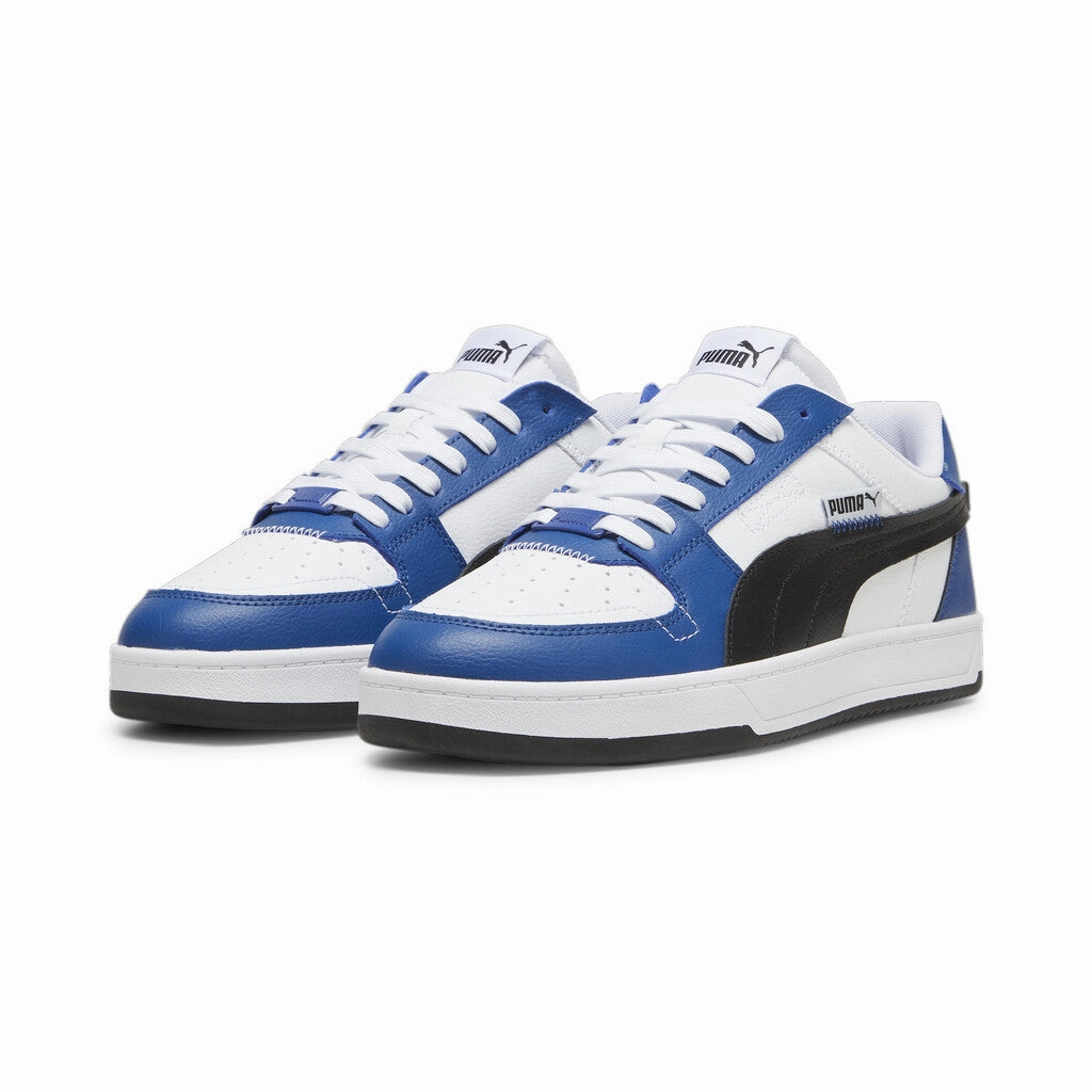 Puma Shark Shoes Puma Men's White/Black/Blue Caven Shoes