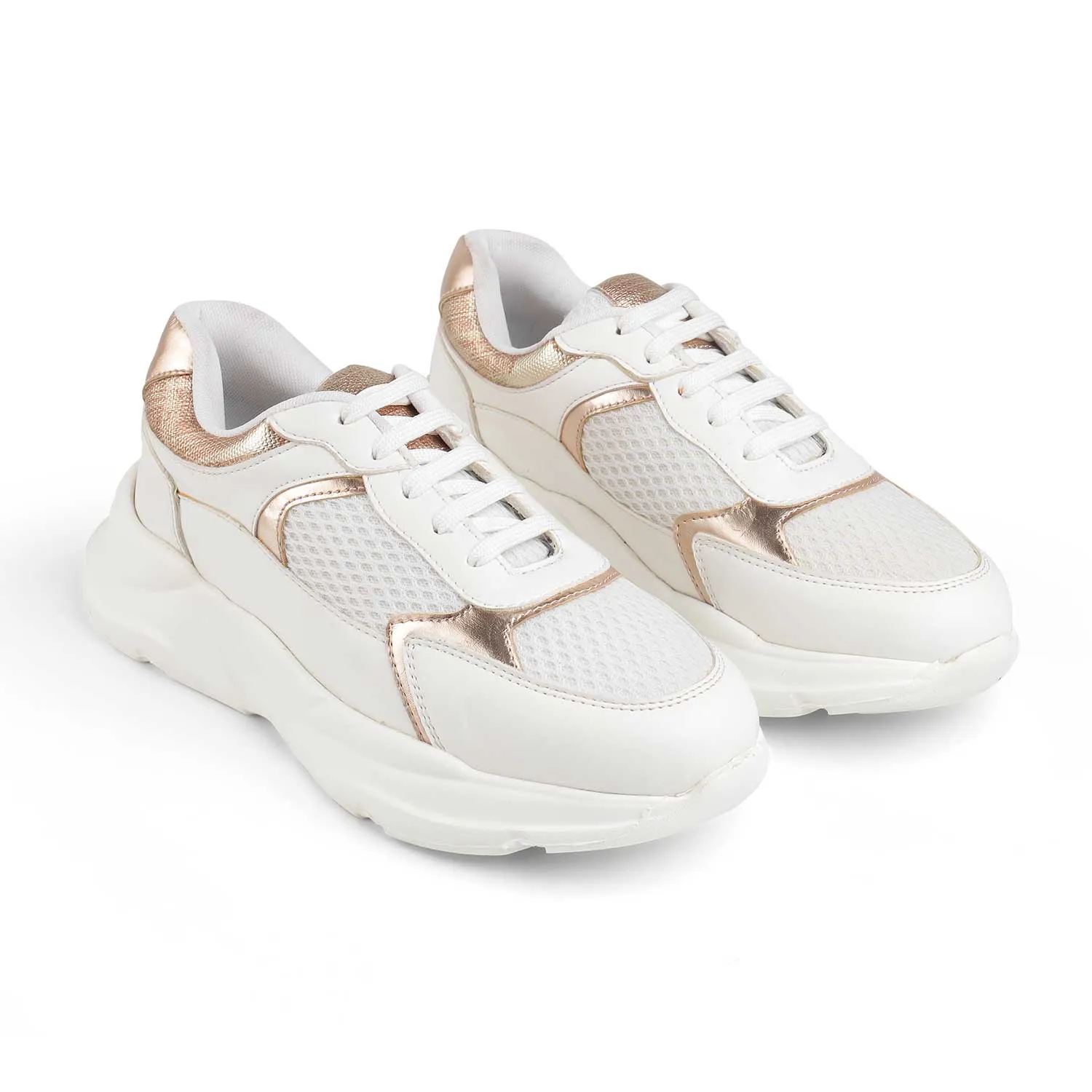 Tresmode White Champagne Women's Sneakers Sneakers Meaning