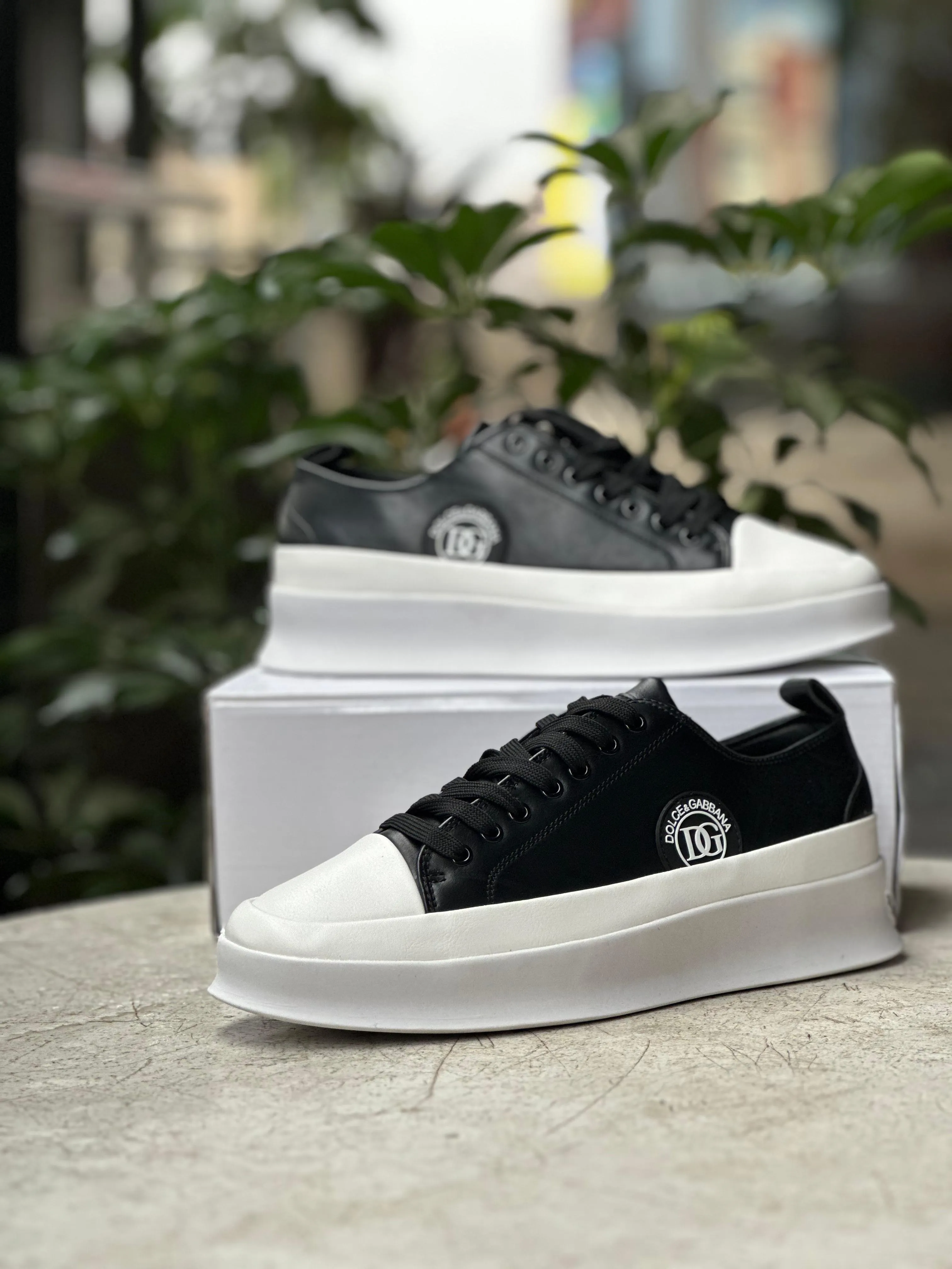 D&G  Platform Low-Top Sneakers Personalized Basketball Sneakers